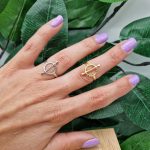 Bague Anneau Torsadé en Acier Inoxydable