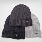 Bonnet en tricot torsadé pour homme avec doublure intérieure